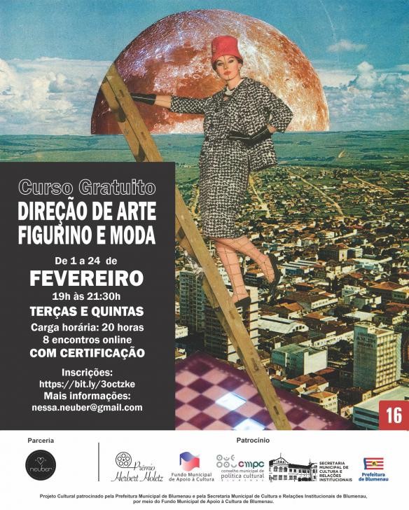 Curso gratuito ensina direção de arte, figurino e moda