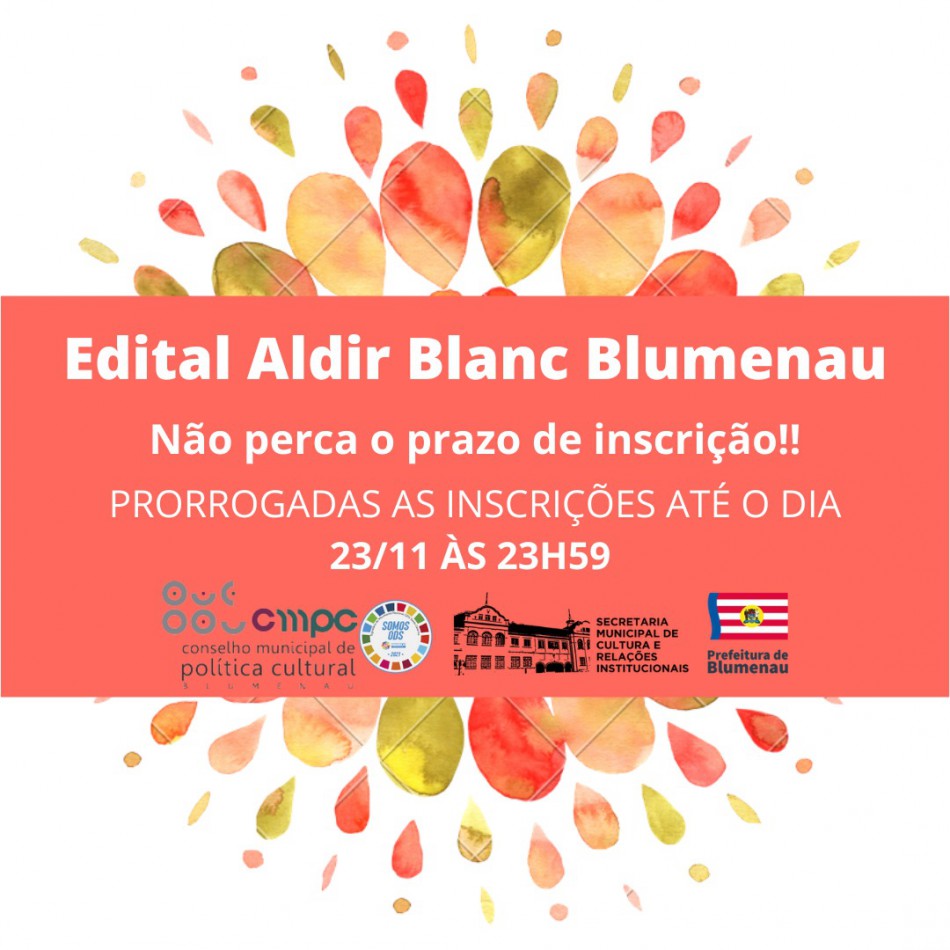 Cultura prorroga prazo para inscrições na Lei Aldir Blanc