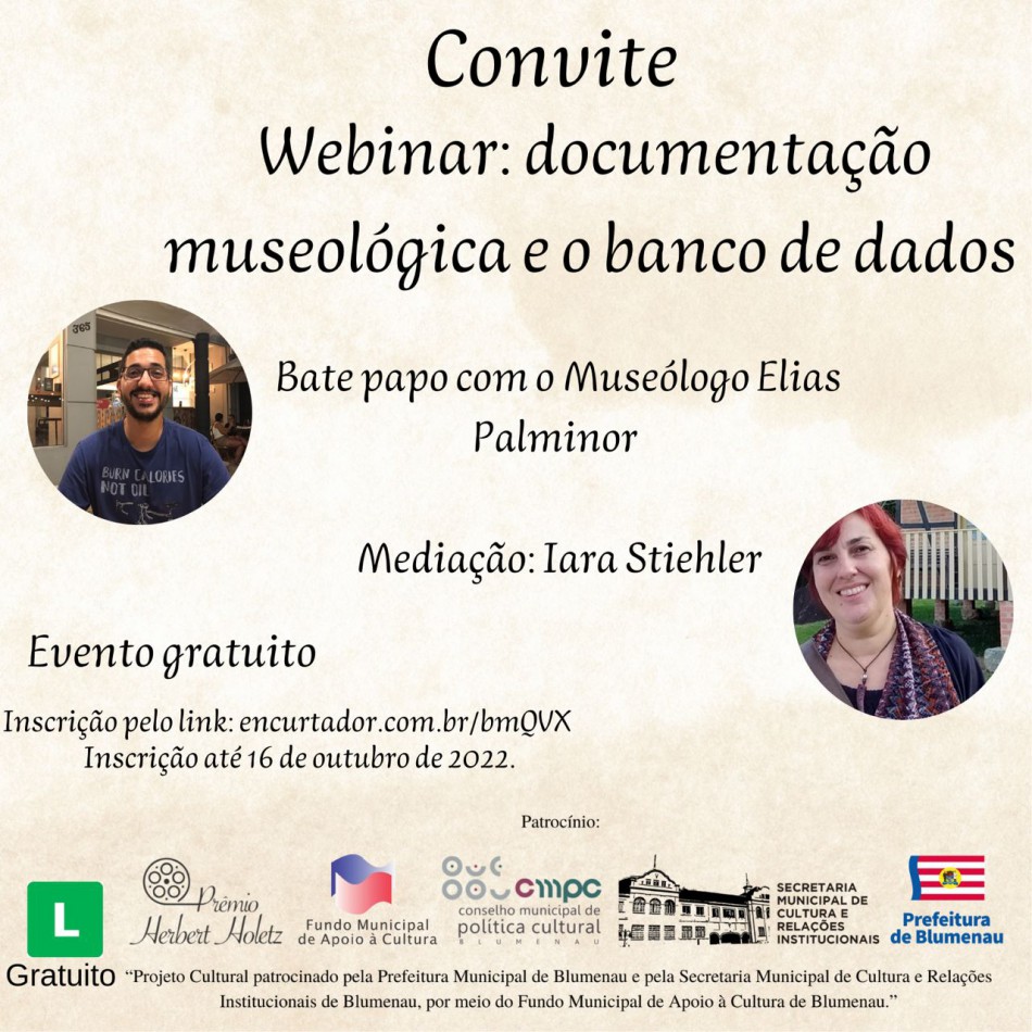 Webinar aborda documentação e banco de dados dos museus