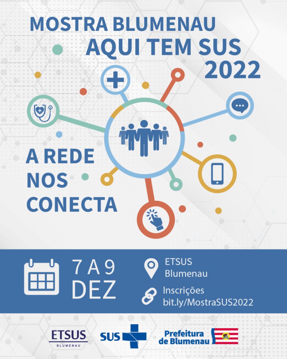 Blumenau abre inscrições de trabalhos para Mostra SUS 2022