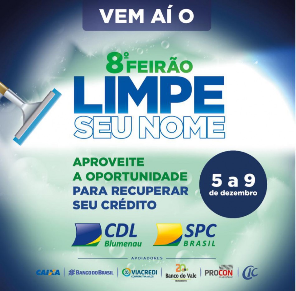 Nesta segunda-feira, dia 4, inicia a nona edição do Feirão Limpe Seu Nome