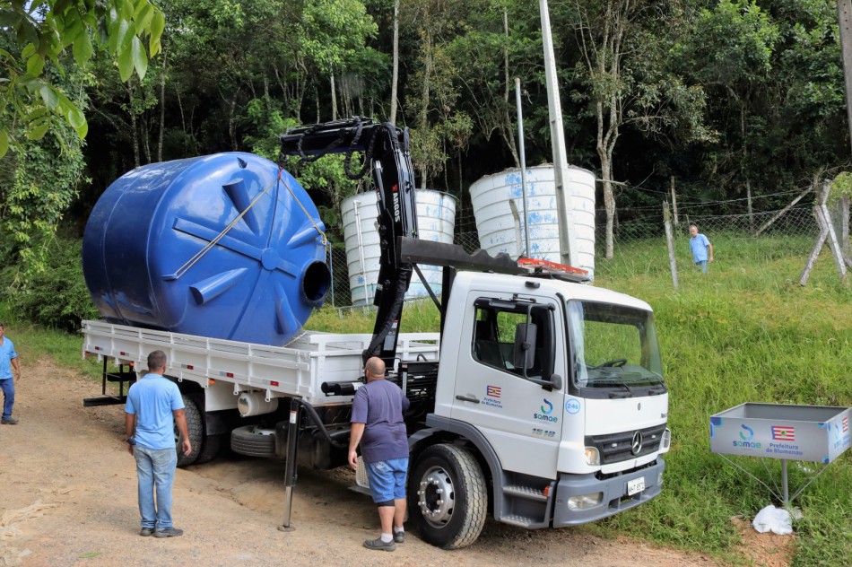 Samae instala quatro novas caixas d'água