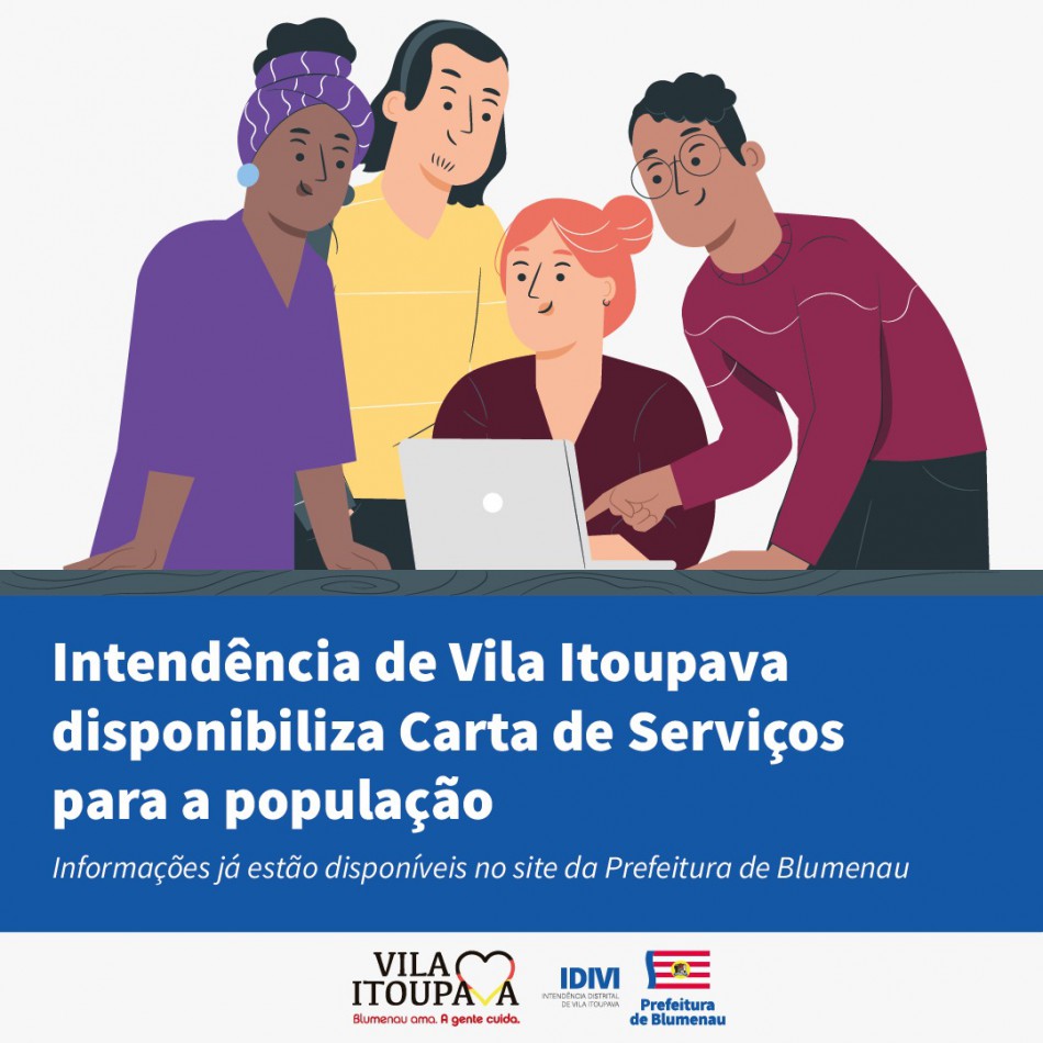 Intendência da Vila Itoupava disponibiliza Carta de Serviços para população
