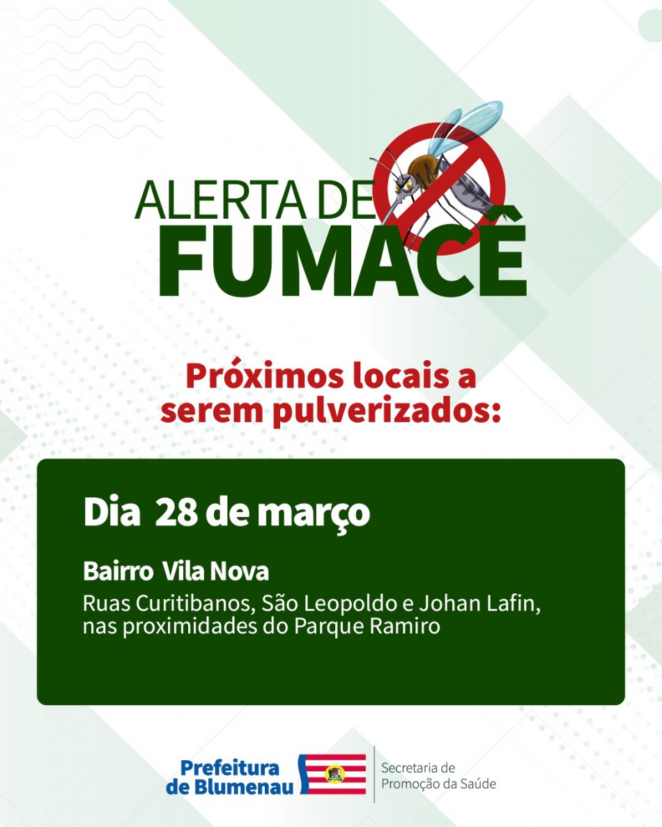 Combate à Dengue: alerta de fumacê