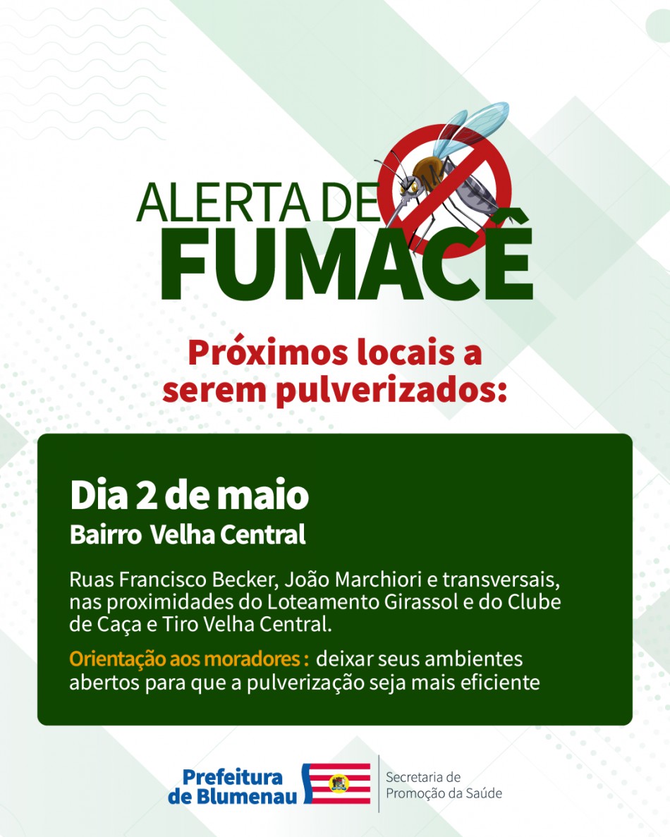 Combate à Dengue: alerta de fumacê