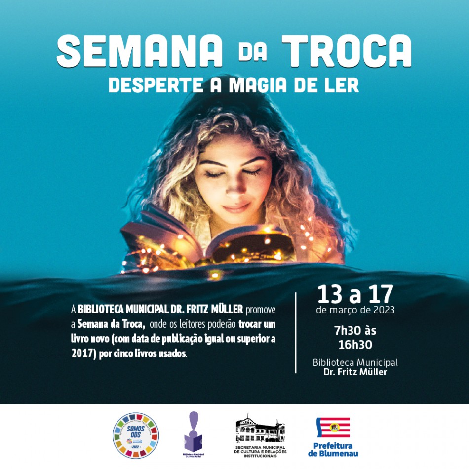 Semana para a troca de livros começa no dia 13 de março