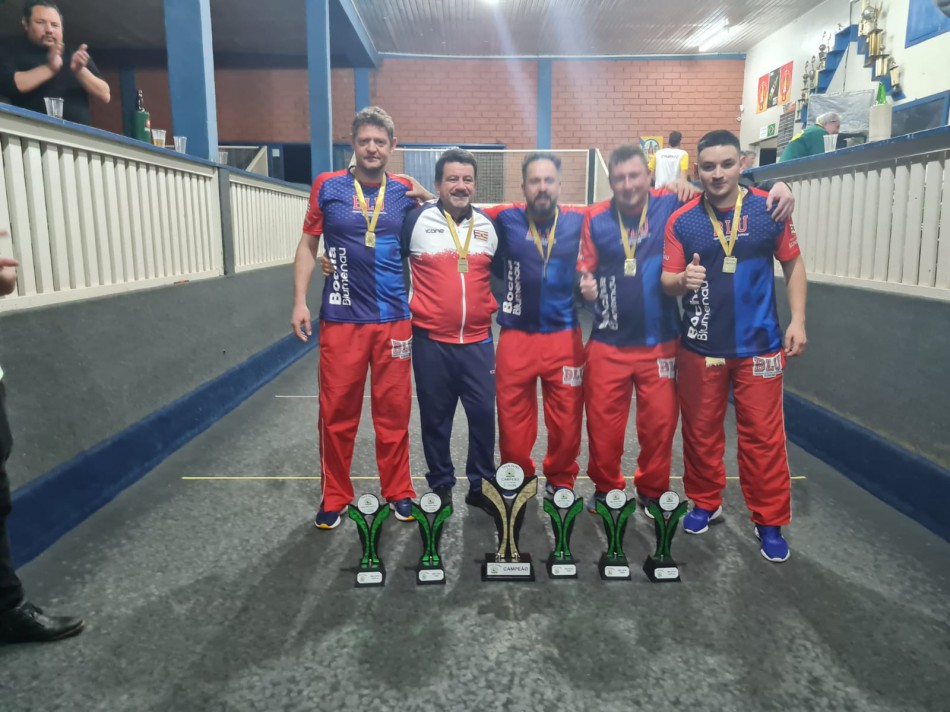 Equipe de Blumenau é campeã da 43ª Edição da Taça Ouro de Bocha masculino