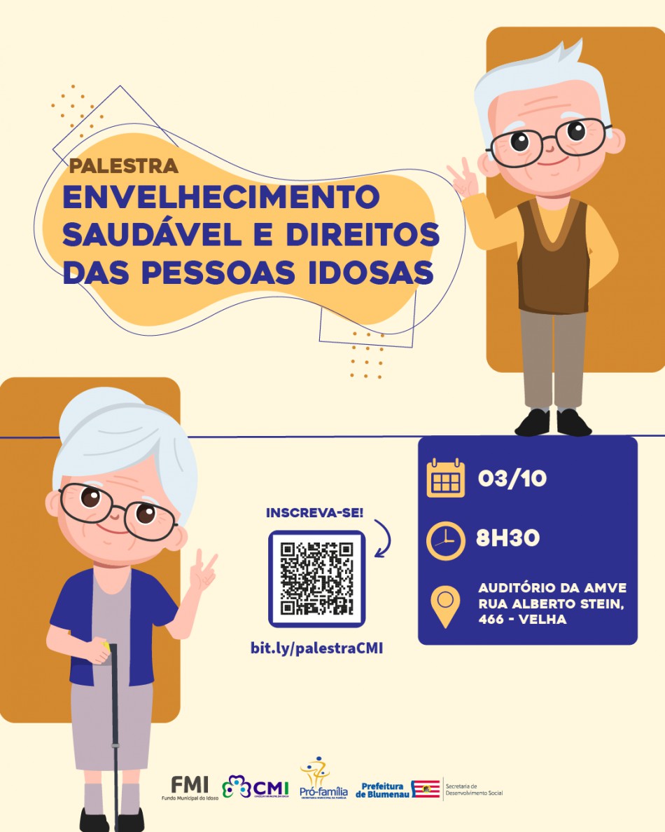 Envelhecimento Saudável e Direitos das Pessoas Idosas é tema de palestra