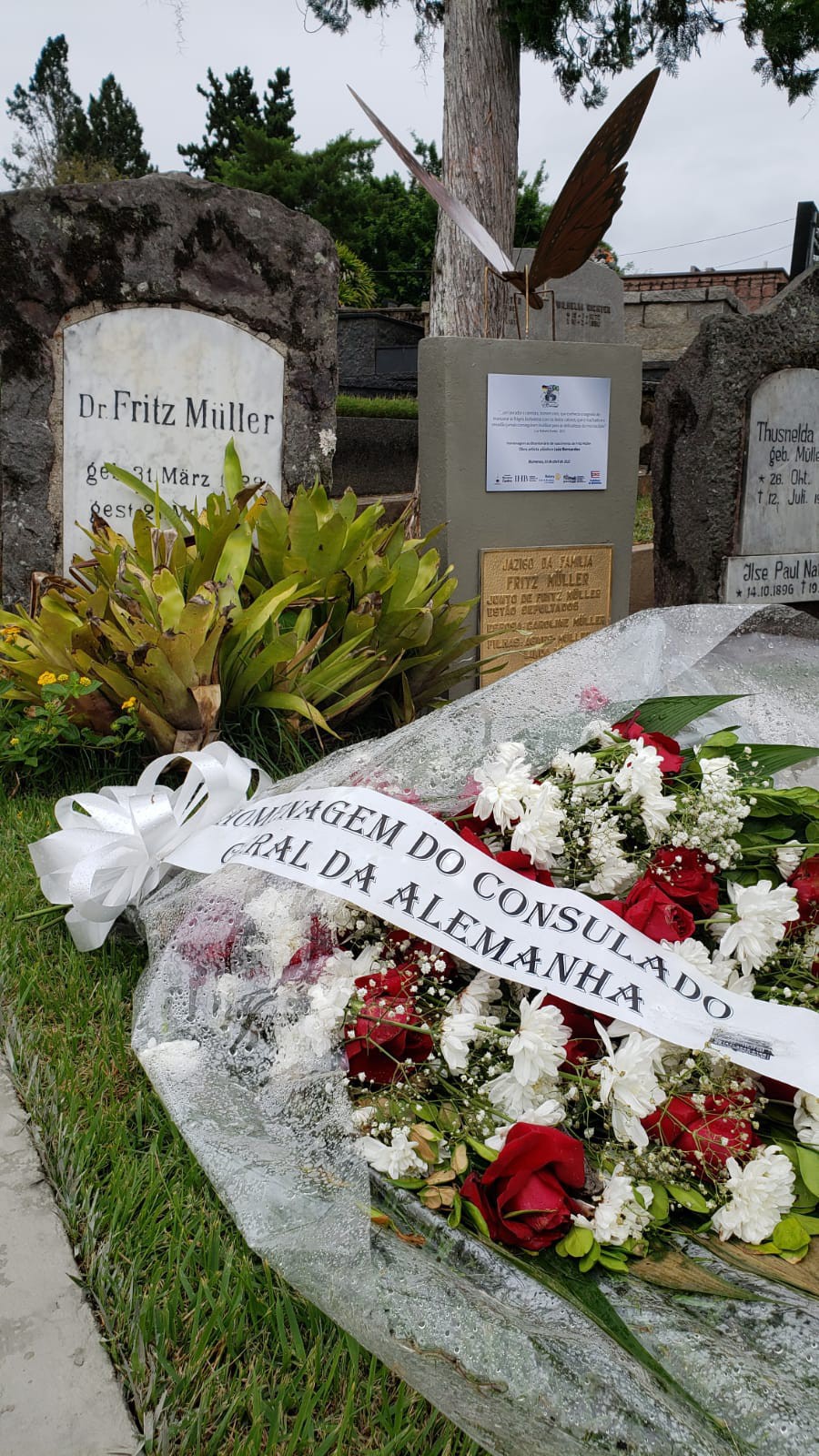 Cerimônia lembra os 201 anos de nascimento de Fritz Müller