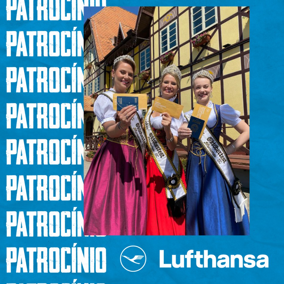 Lufthansa, patrocinadora oficial 37ª Oktoberfest Blumenau, leva a realeza da festa para Munique
