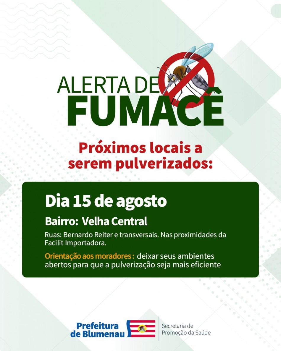 Combate à Dengue: alerta de fumacê