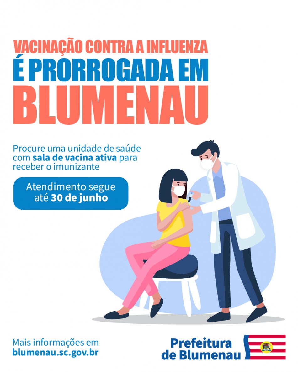 Campanha de vacinação contra a Influenza é prorrogada até 30 de junho