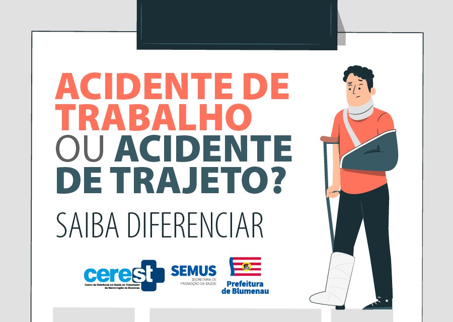 Equipe do Cerest explica a diferença entre acidente de trabalho e de trajeto