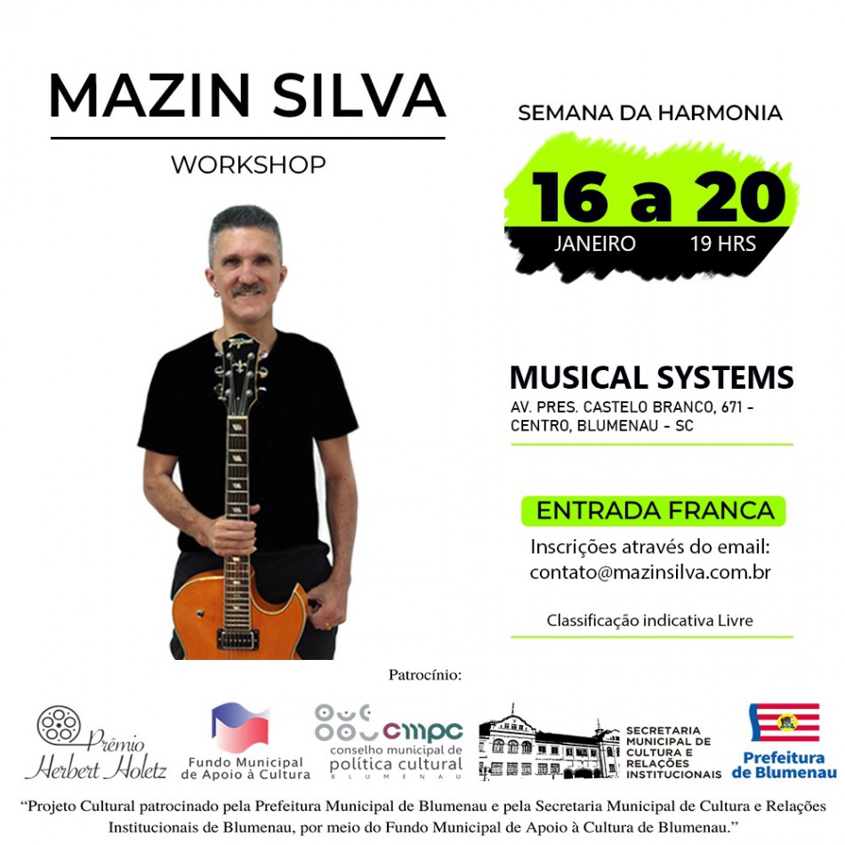 Mazin Silva anuncia para janeiro a semana da harmonia