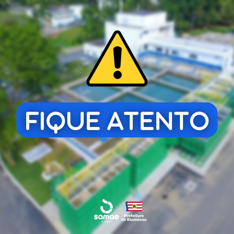 Samae Blumenau alerta para a elevação nos níveis de turbidez do Rio Itajaí-açu