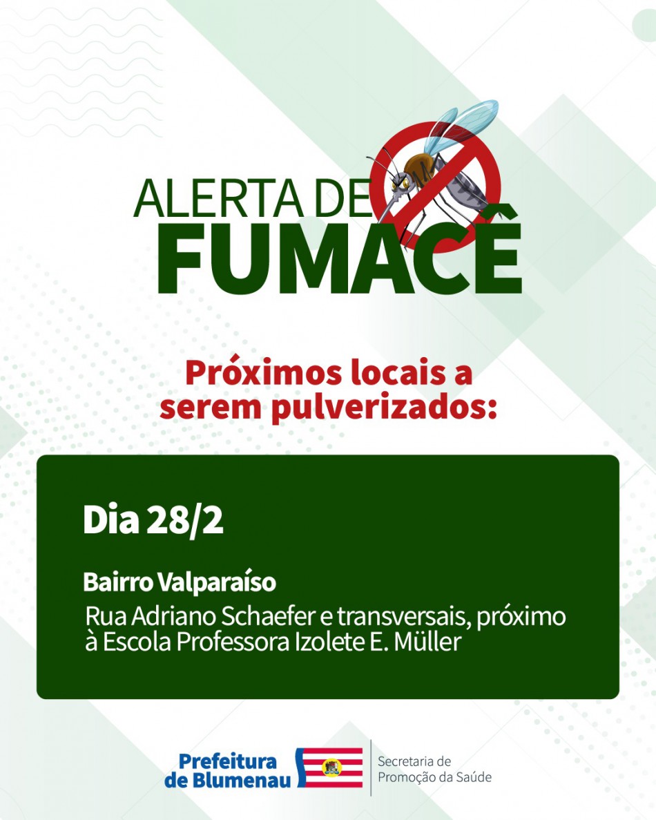Combate à Dengue: alerta de fumacê