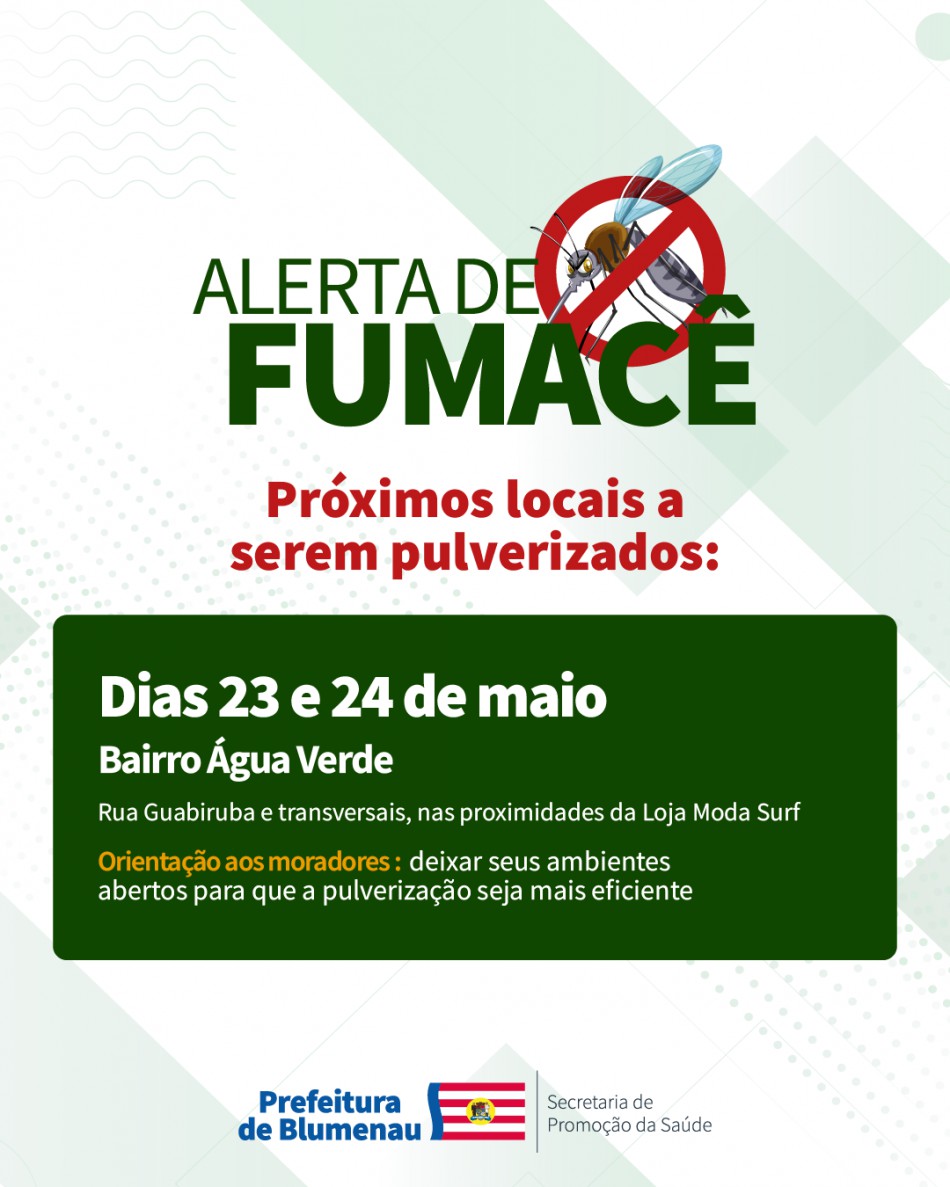 Combate à Dengue: alerta de fumacê