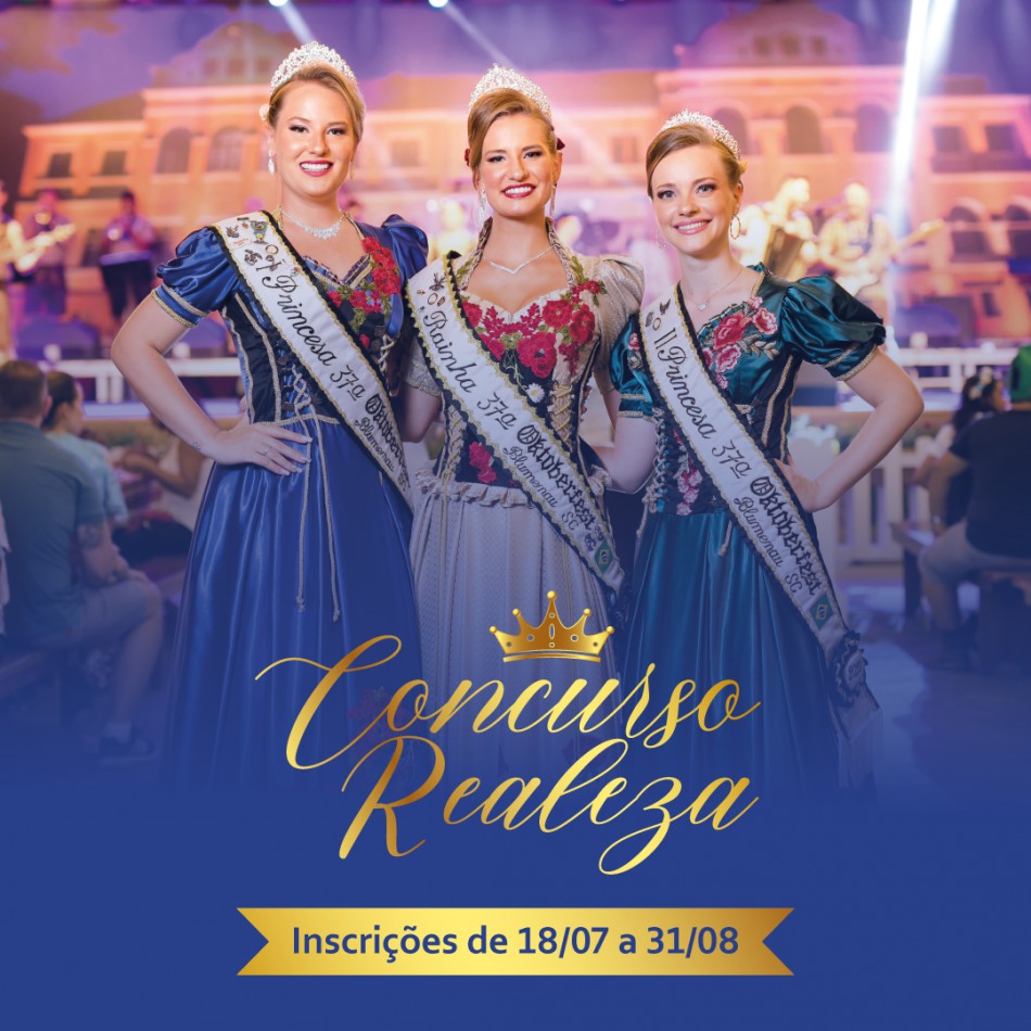 Publicado edital para o concurso da realeza da 38ª Oktoberfest 