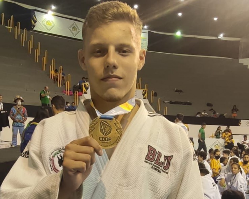 Judoca de Blumenau conquista medalha de ouro na Seletiva Nacional da Gymnasiade em Aracaju