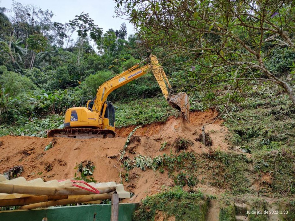 Prefeitura inicia obra de contenção no Distrito da Vila Itoupava