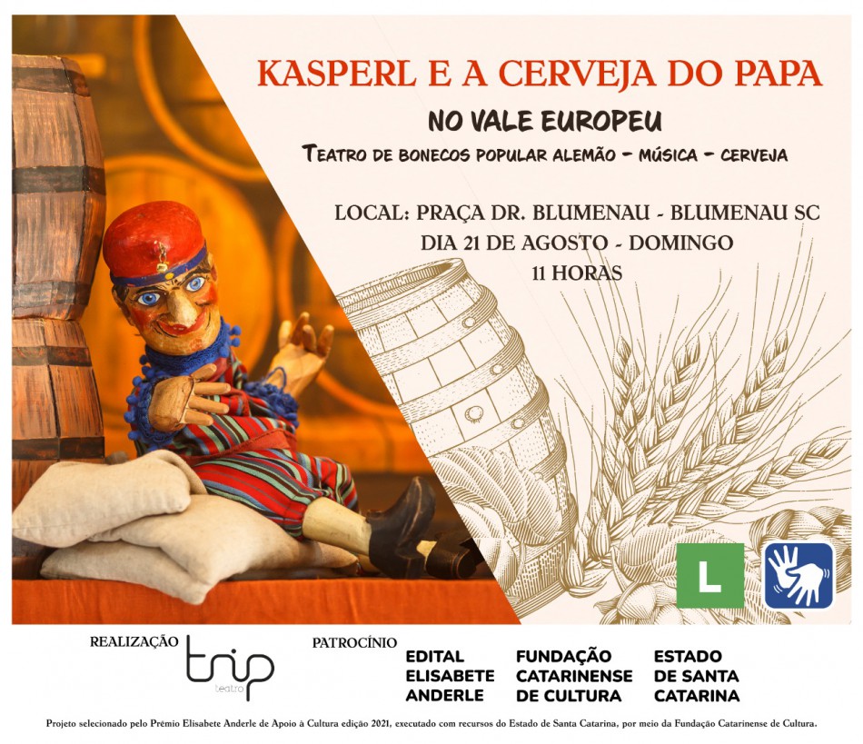 Teatro de bonecos circula no Médio Vale do Itajaí