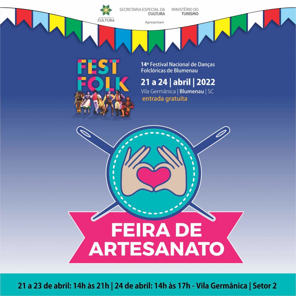 Artesanato blumenauense é destaque no 14º Festfolk