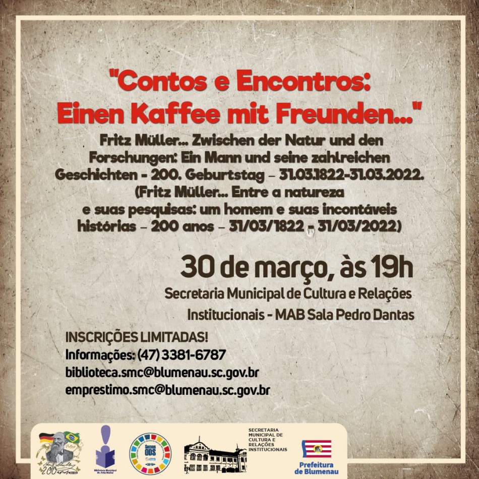 Projeto Contos e Encontros homenageia Fritz Müller