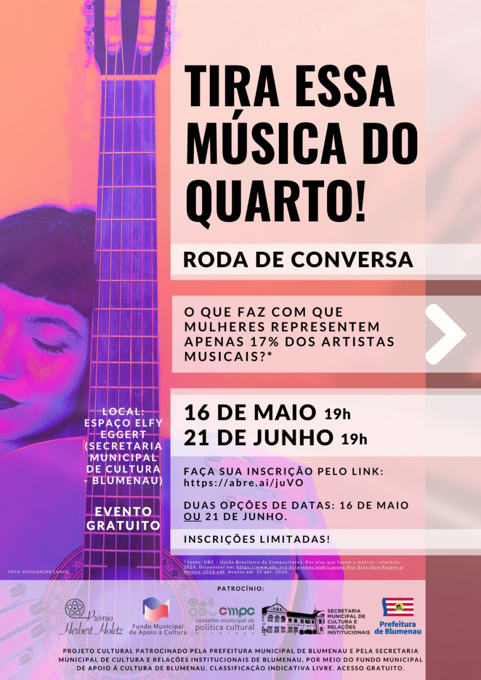 Roda de conversa incentiva presença da mulher no meio musical