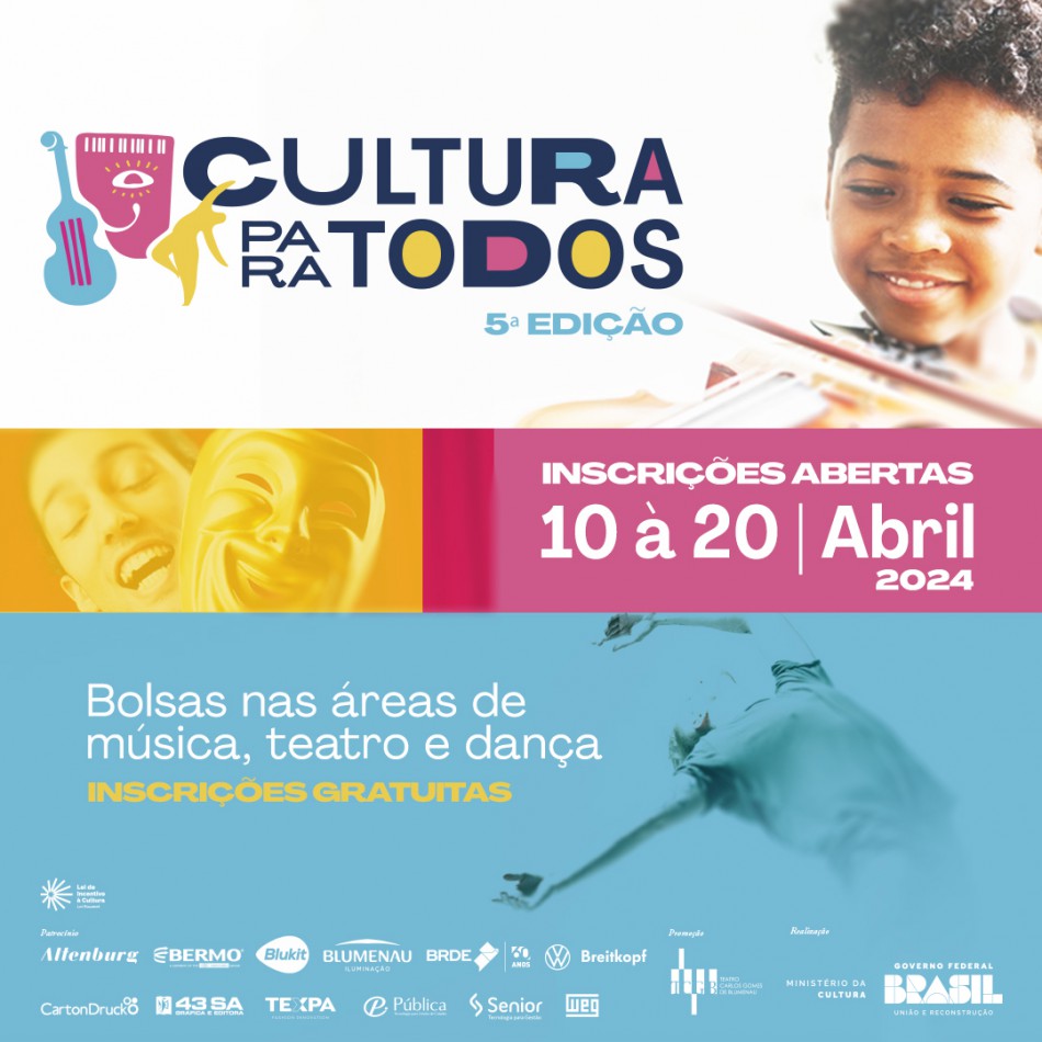 Teatro Carlos Gomes recebe inscrições para bolsas de estudo gratuitas