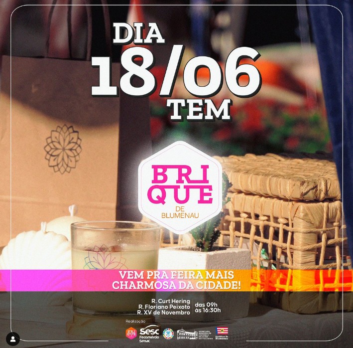Rota de Lazer terá feira de artesanato neste domingo