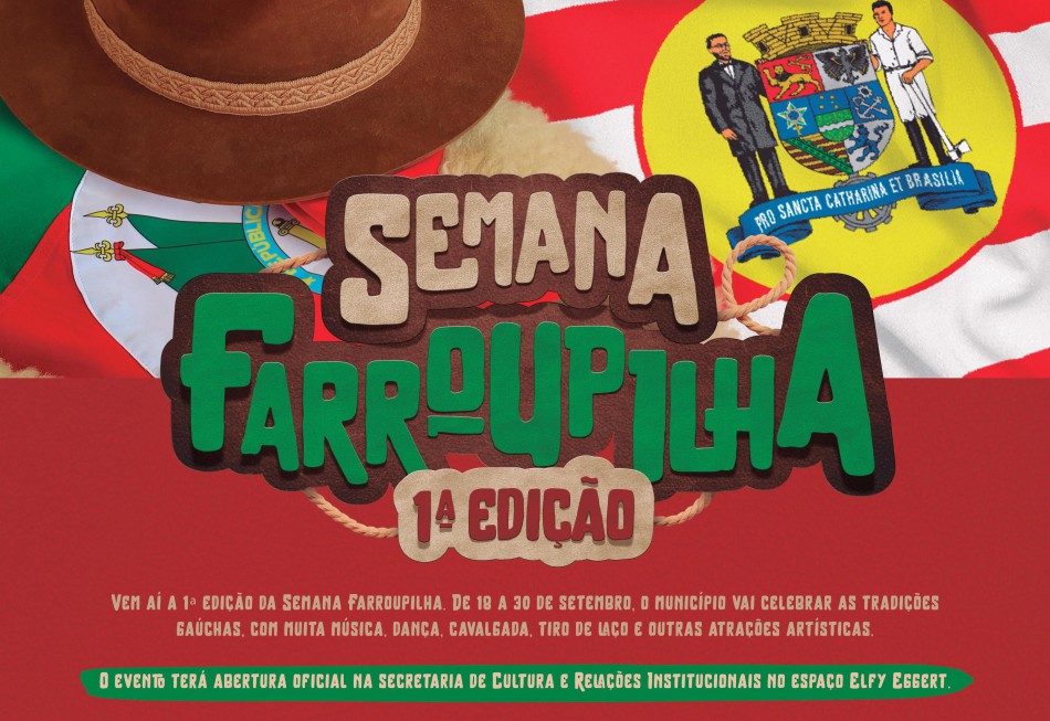 Blumenau prepara atrações para a 1ª Semana Farroupilha