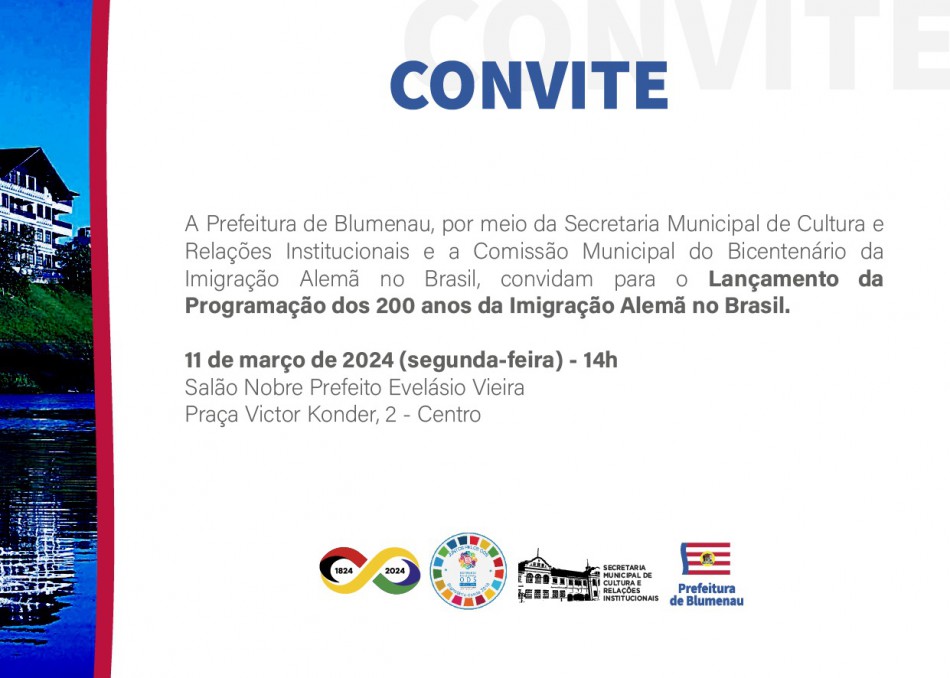 Blumenau lança programação dos 200 anos da imigração alemã