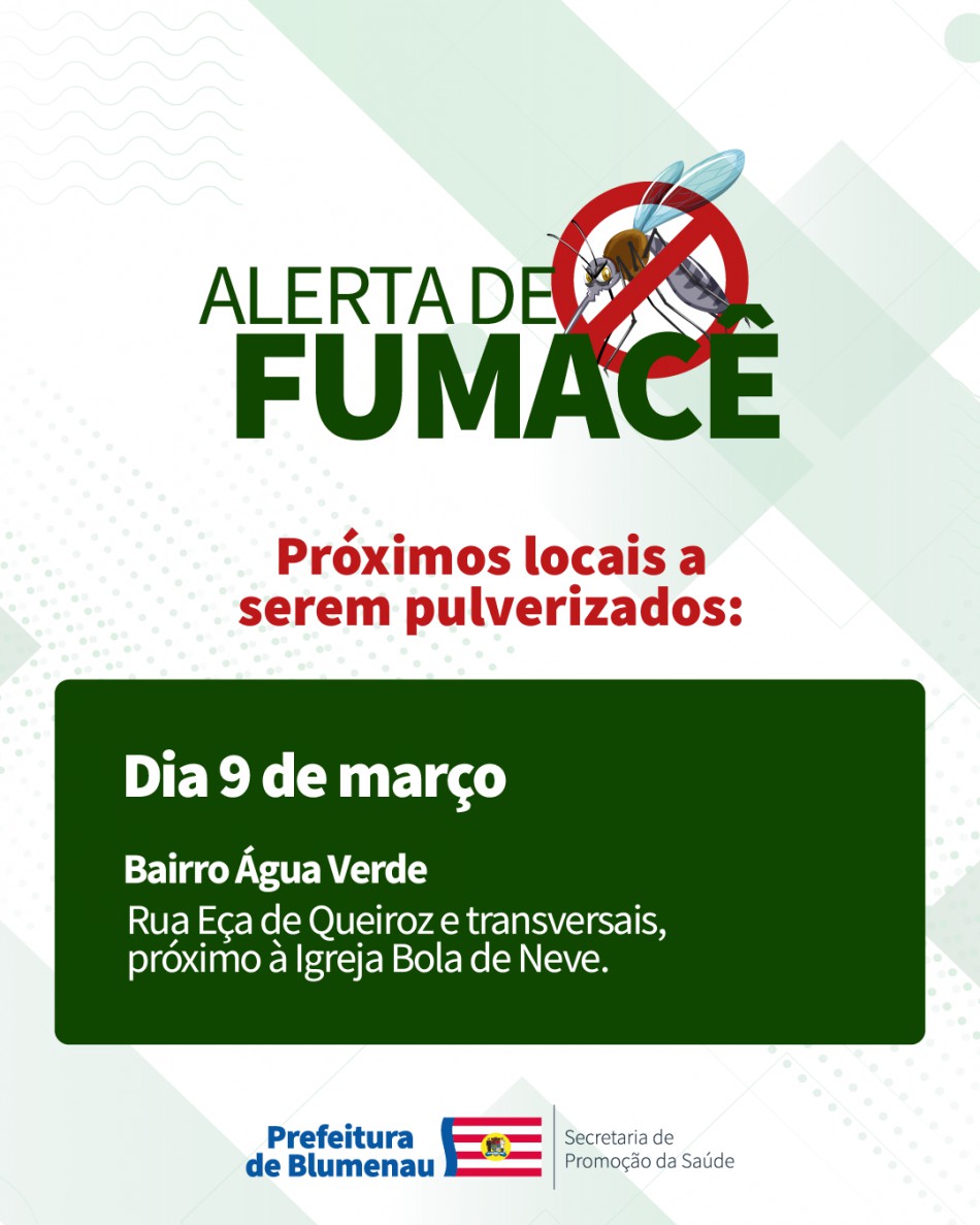 Combate à Dengue: alerta de fumacê