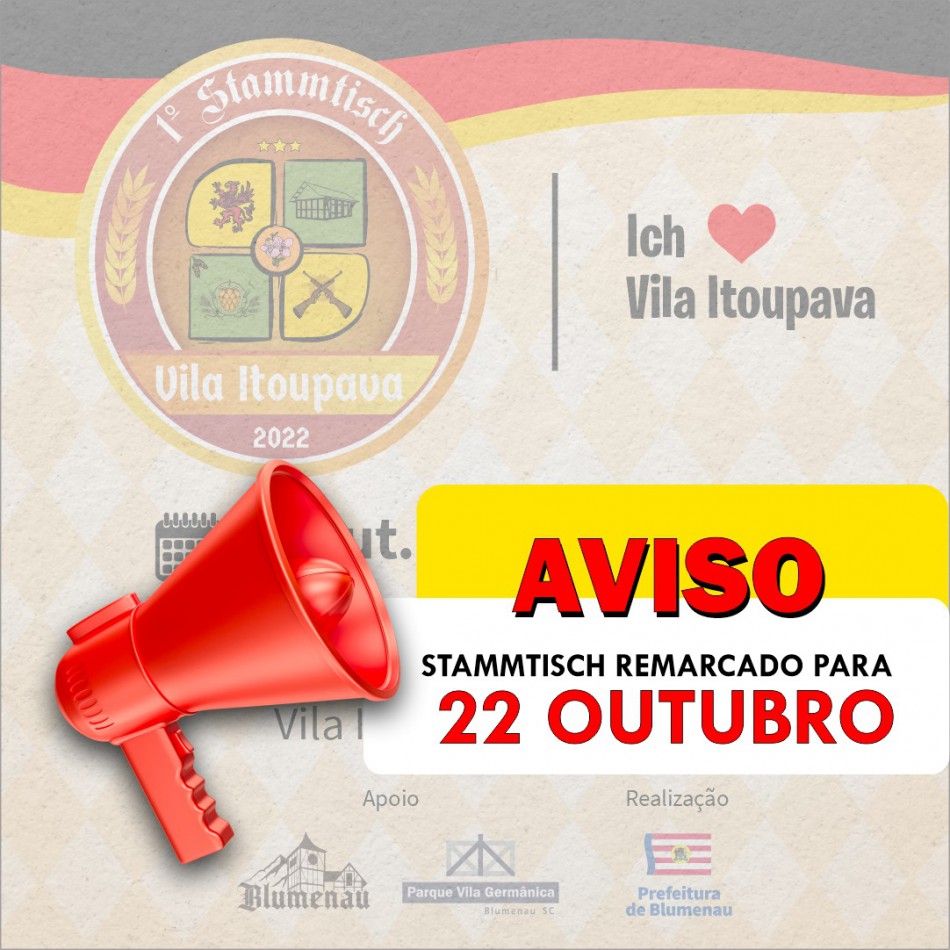 1º Stammtisch da Vila Itoupava é transferido devido ao mau tempo