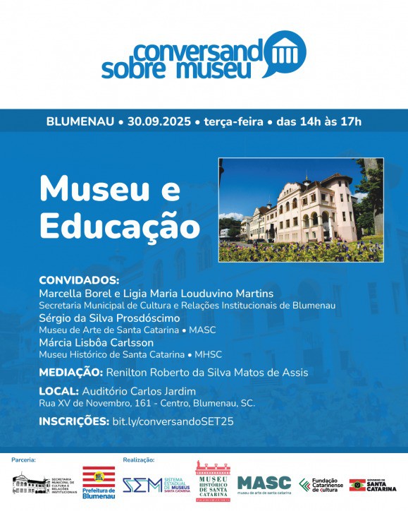 Inscrições abertas para evento que debate o papel dos museus como ferramenta de educação