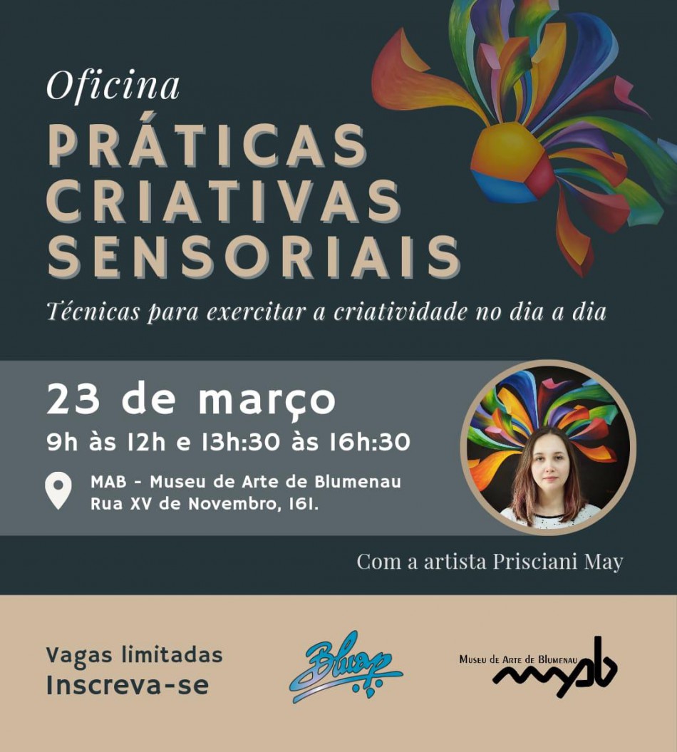MAB e Bluap oferecem oficina de práticas criativas e sensoriais