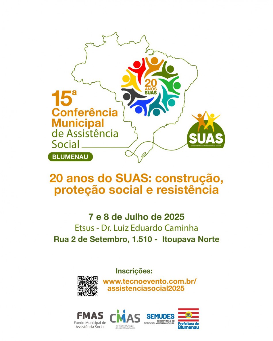 Abertas as inscrições para a 15ª Conferência Municipal de Assistência Social