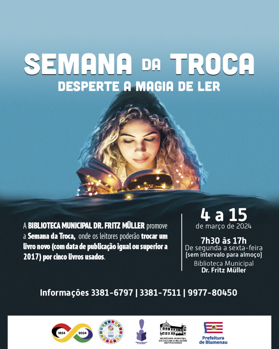 Começa segunda-feira a 7ª Semana da Troca de Livros
