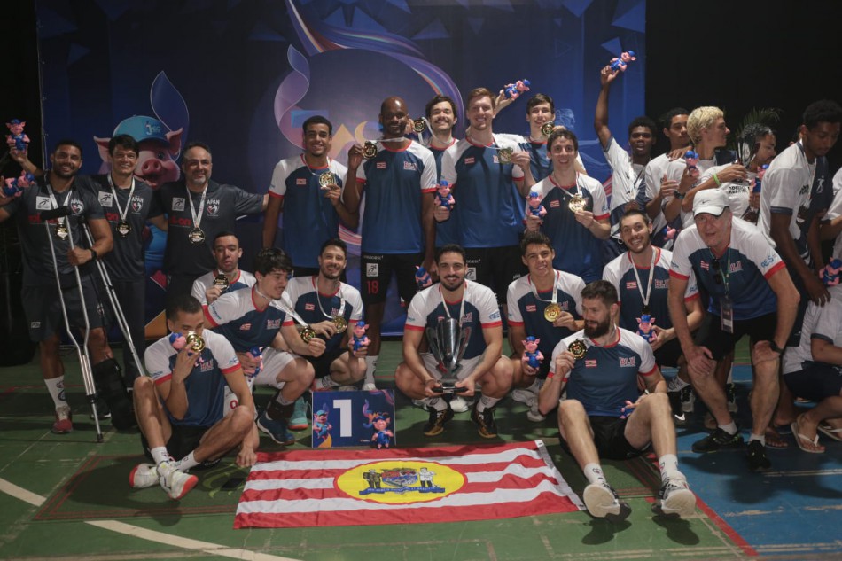Vôlei masculino de Blumenau confirma favoritismo e é campeão dos Jogos Abertos