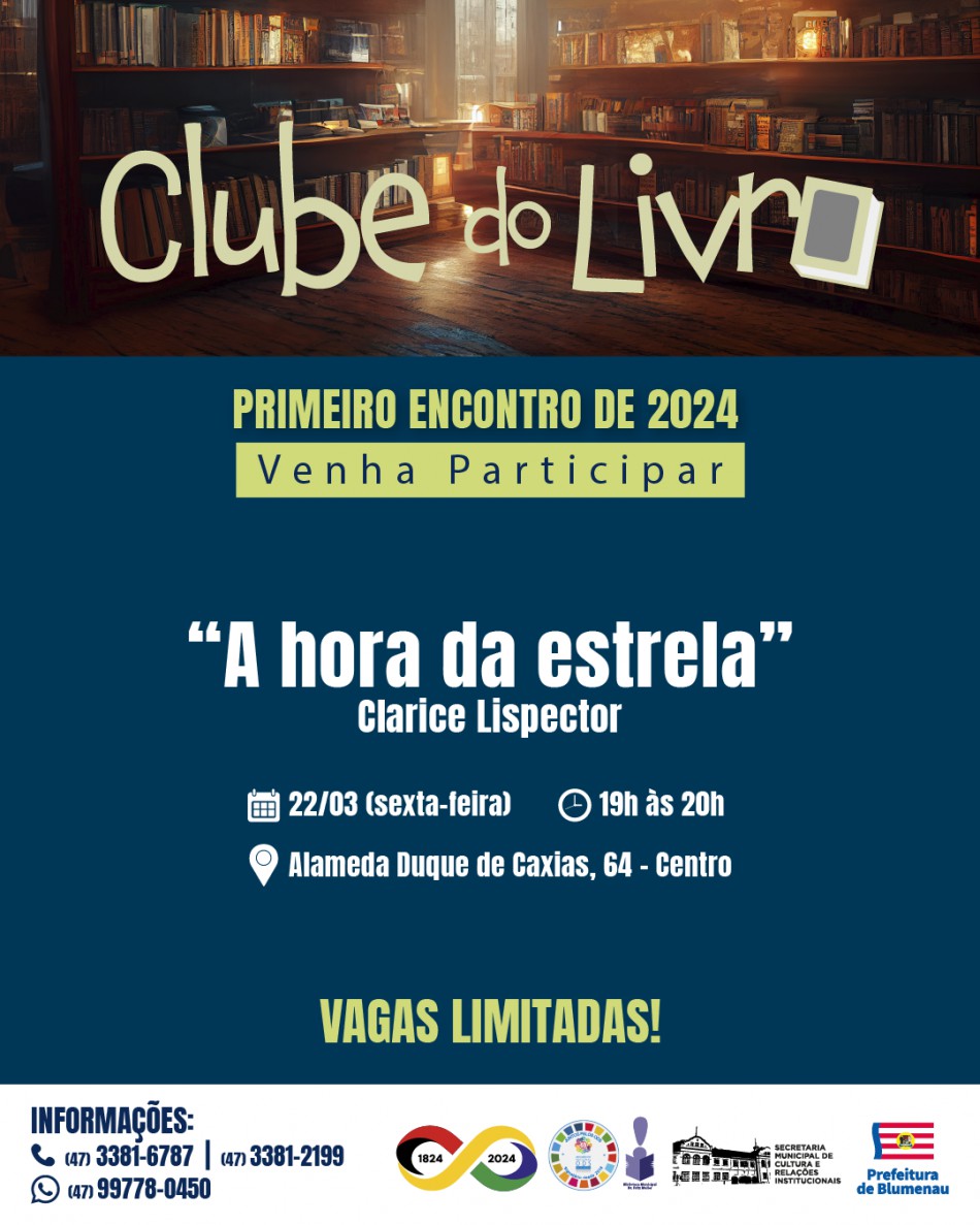 Biblioteca Municipal lança o Clube do Livro