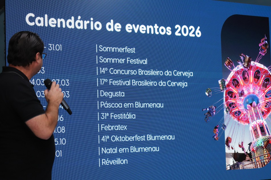 Prefeitura de Blumenau lança campanha turística de 2026 com calendário de eventos
