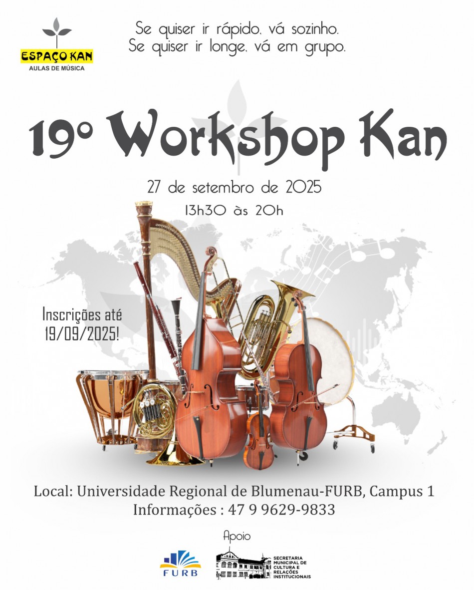 Inscrições abertas para o 19º Workshop de música do Espaço Kan