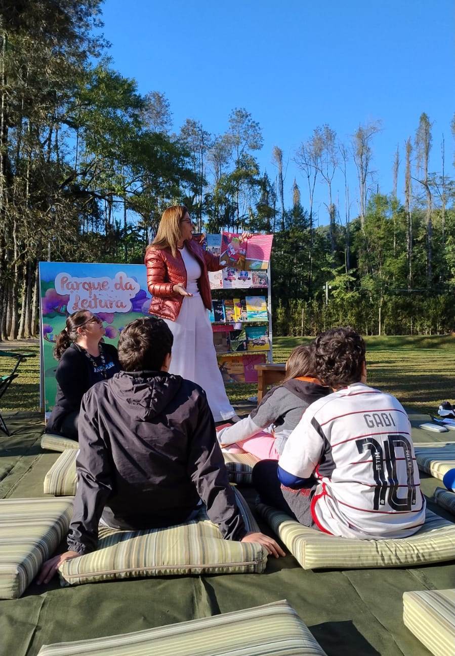 Parque da Leitura deste sábado, dia 16, abre espaço para as crianças contarem histórias