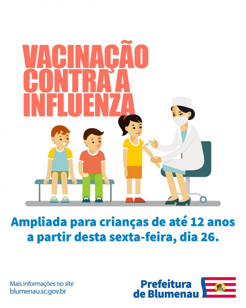 Blumenau confirma ampliação da vacinação contra a gripe