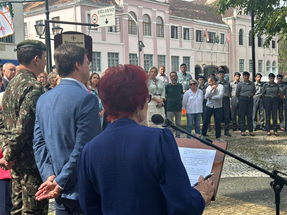 Blumenau homenageia os 77 blumenauenses que combateram na Guerra do Paraguai