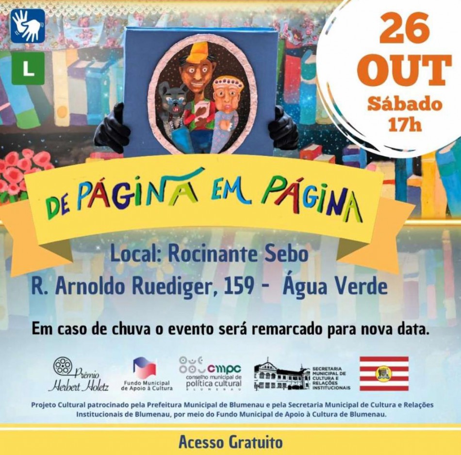 Água Verde tem teatro de bonecos gratuito para toda a família
