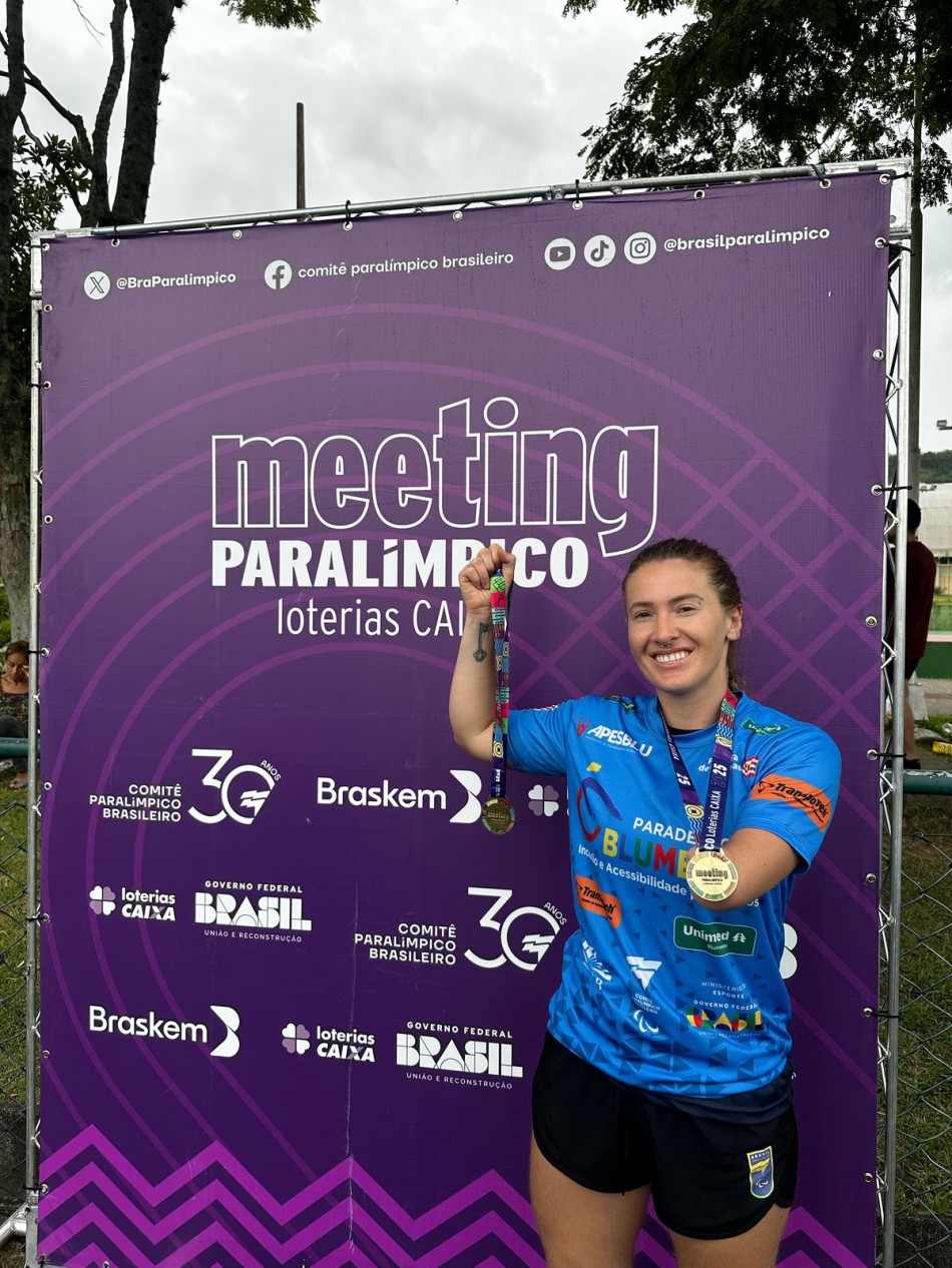 Paratletas de Blumenau conquistam mais de 115 medalhas e quebram recordes no Meeting Paralímpico
