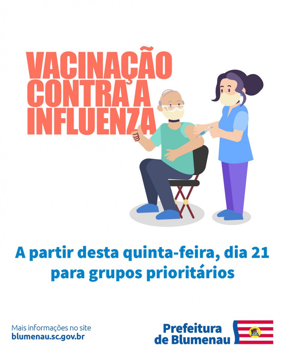Blumenau segue campanha de vacinação contra a gripe