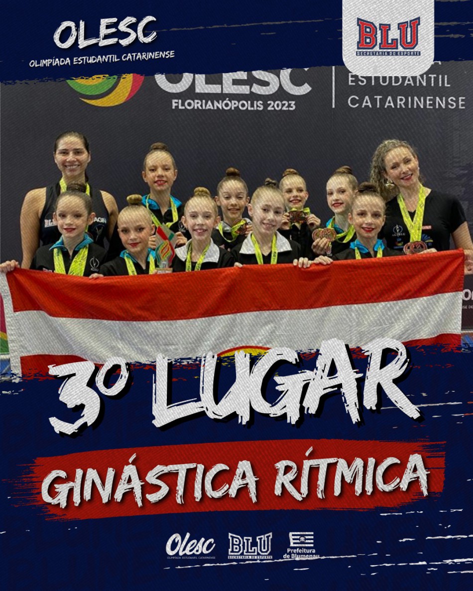 Ginástica Rítmica de Blumenau conquista pódio na Olesc