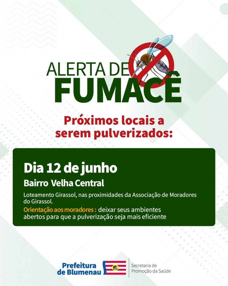 Combate à Dengue: alerta de fumacê